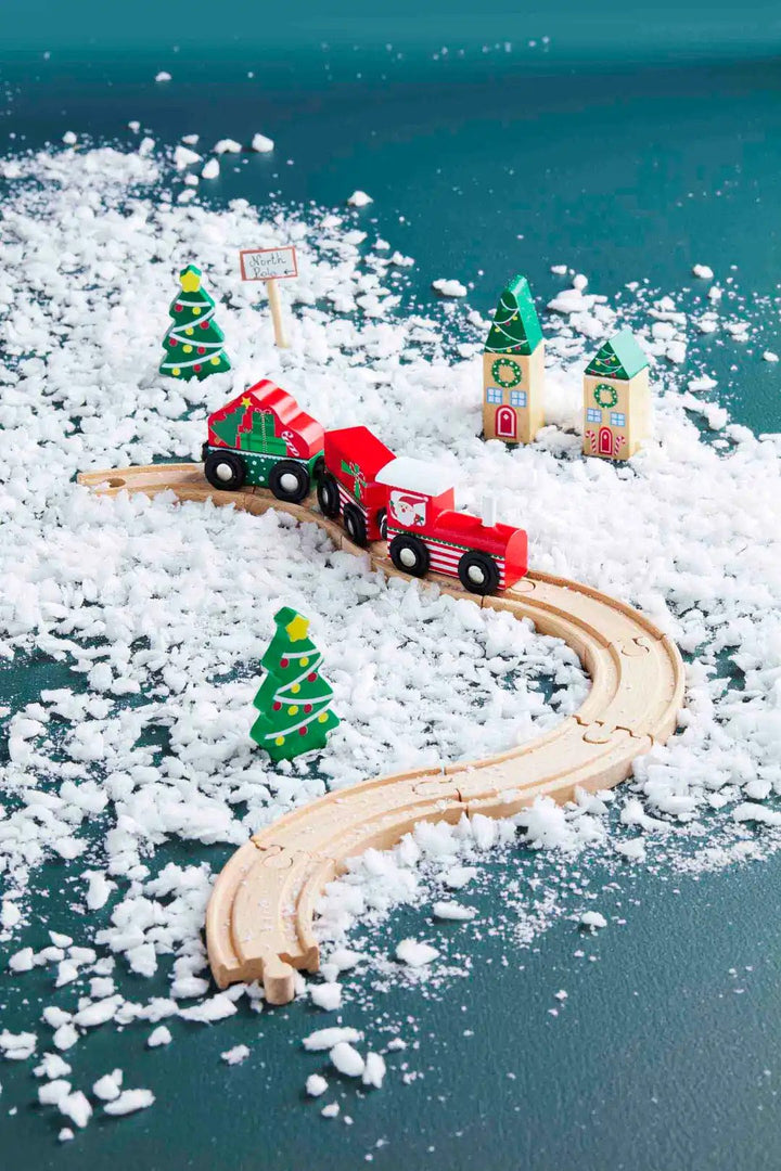 Wood Christmas Train Set