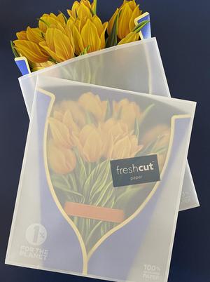Paper Bouquet- Yellow Tulips