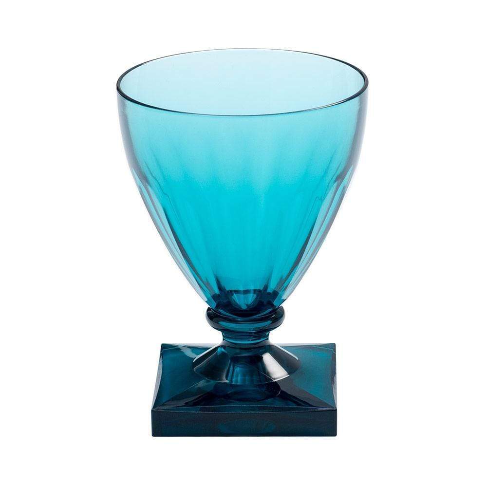 Caspari Acrylic Wine Goblet in Turquoise