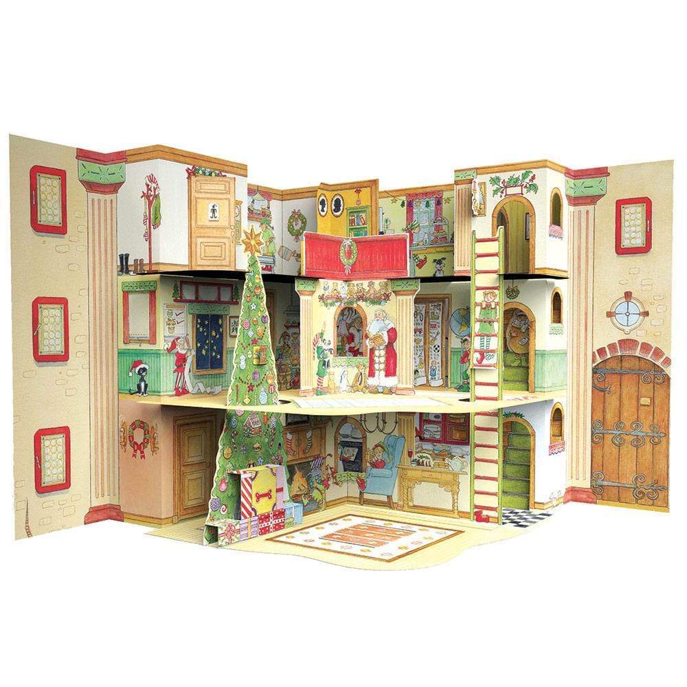 Santa's Workshop 3D Advent Calendar Pop Up Book – Village Pomegranate