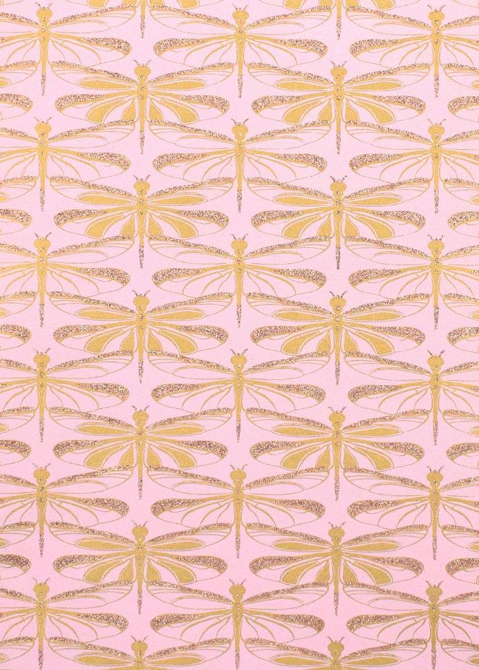 Pink Dragonfly Gift Wrap