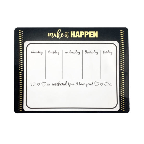 Make It Happen Magnetic Weekly Calendar