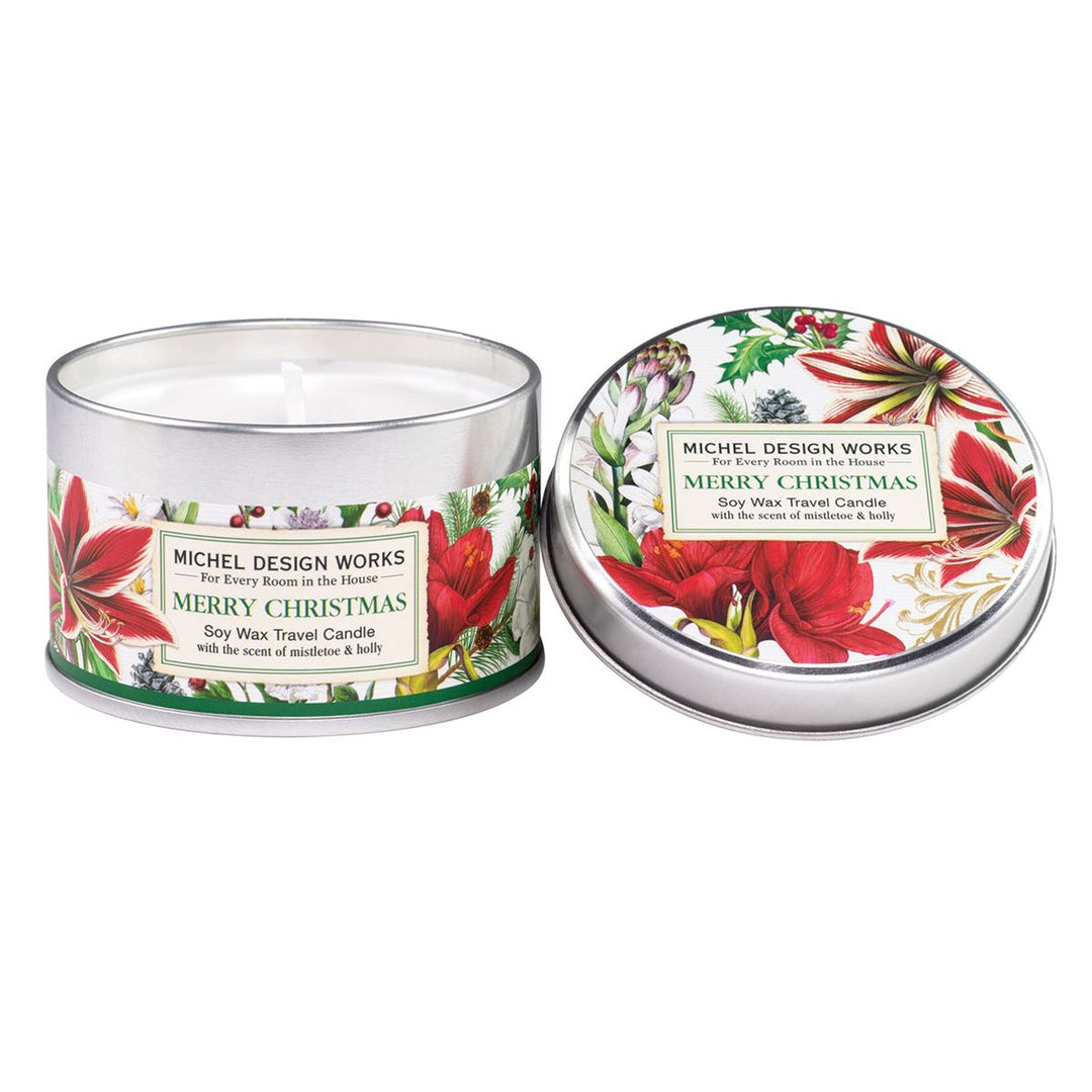 Merry Christmas Travel Candle