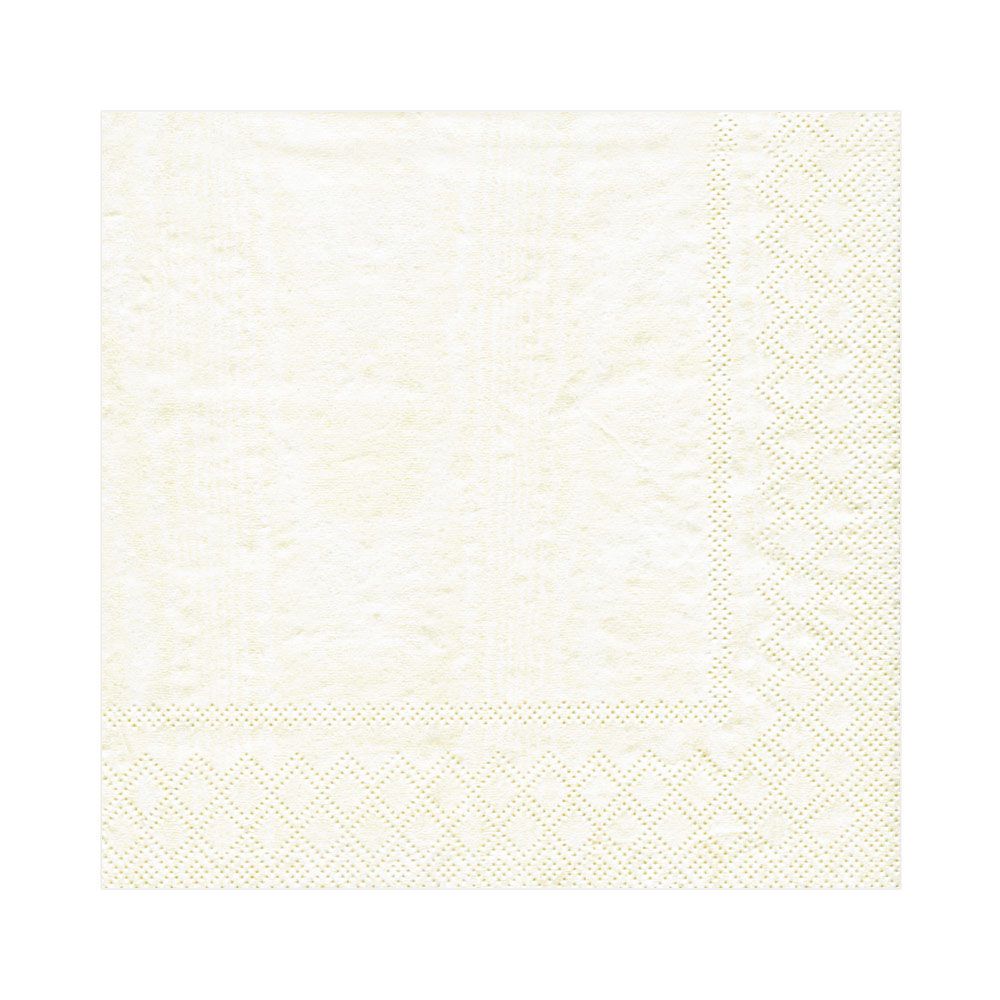 Moire Ivory Lunch Napkins