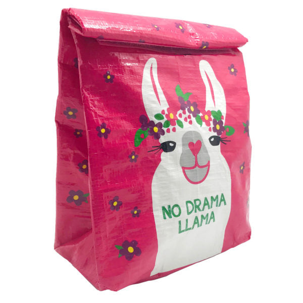 Llama Fold Over Lunch Bag