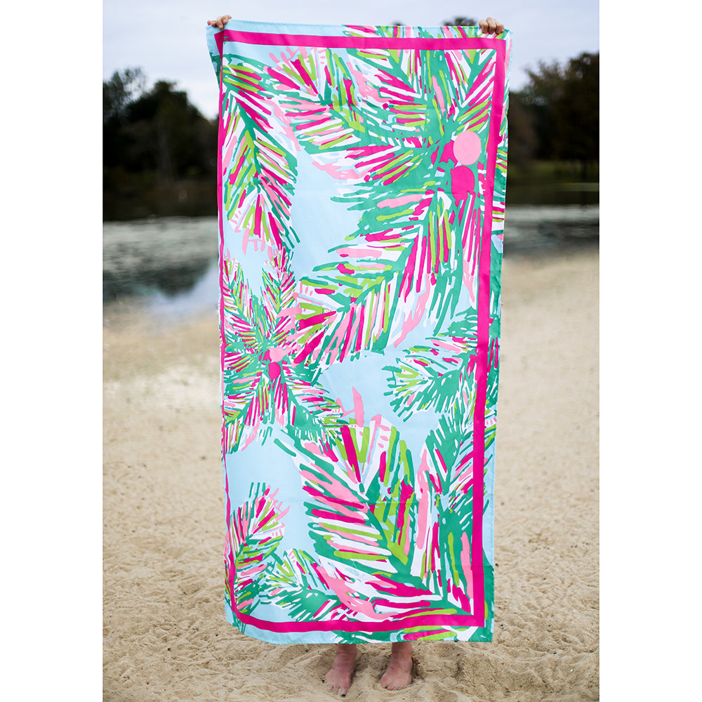 Panama Beach Towel Aruba Blue/Kelly/Hot Pink