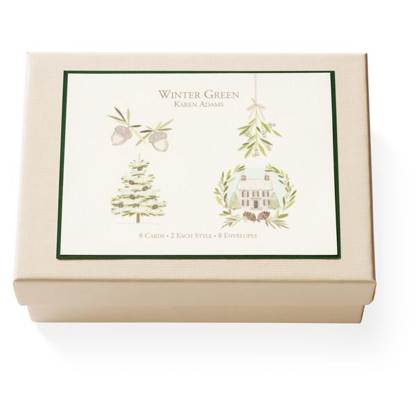 Winter Green Boxed Notes