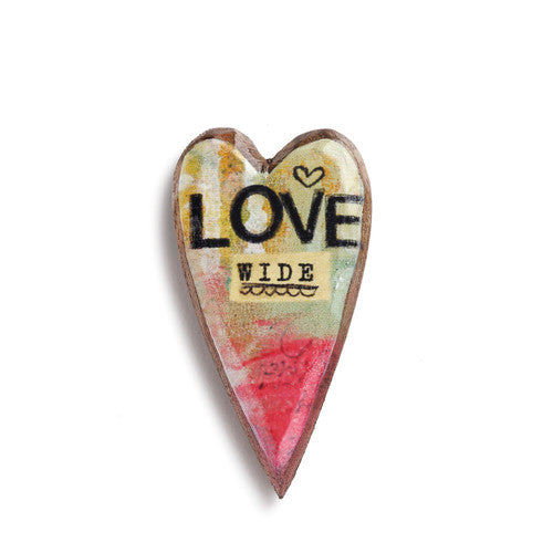 Love Wide Heart Pin